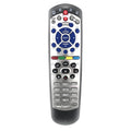 Black universal remote control for DISH Network satellite receiver, flat 20.1 model.