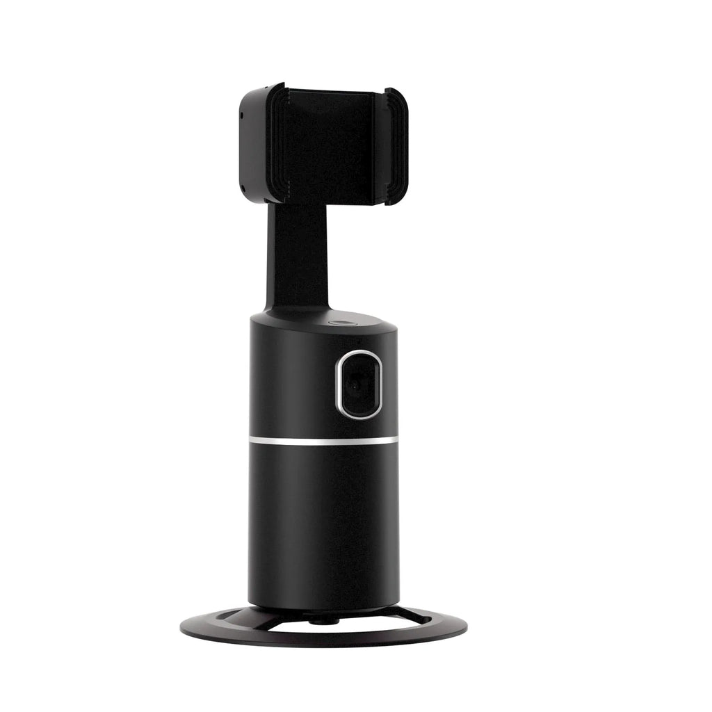 Smart tracking gimbal stabiliser for mobile phones with 360-degree rotation capability