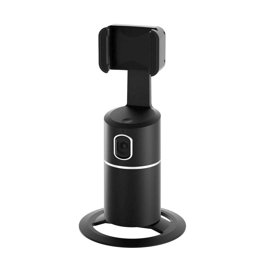 Smart tracking gimbal stabiliser for mobile phones with 360-degree rotation capability