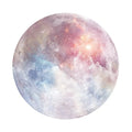 Round natural rubber laptop cushion mouse pad with planet pattern