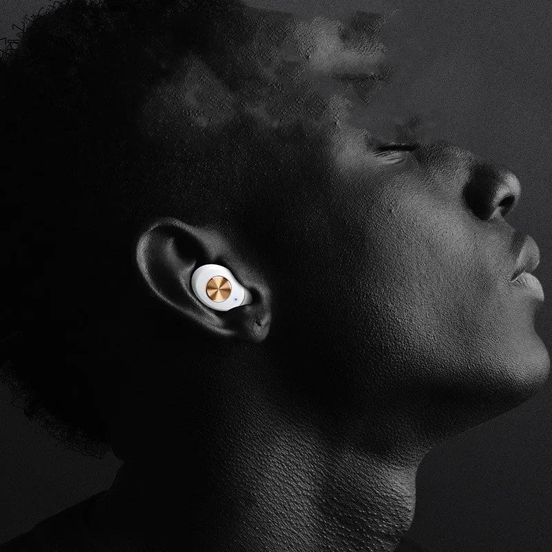 Wireless Bluetooth TWS earbuds with compact charging case in black, green, or white colour options