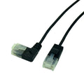Cyallo superfine ultra slim Cat6 Ethernet cable with RJ45 right-angle connector in straight orientation