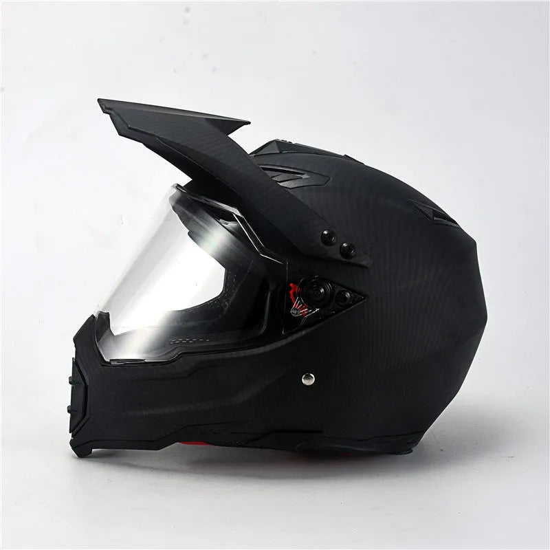 Unisex ABS battery electric vehicle helmet with sub-carbon fibre transparent finish in size L