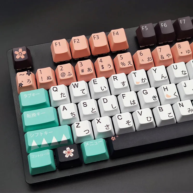 Green wireless key cap set for a USB mechanical keyboard interface