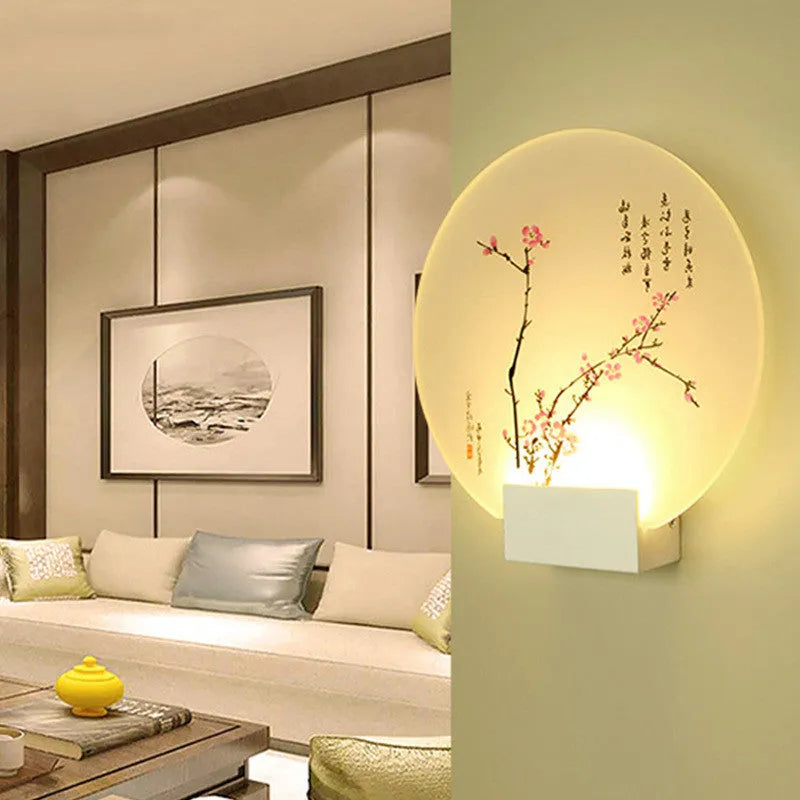 Modern LED ceiling wall light with acrylic shade for corridor staircase 220V