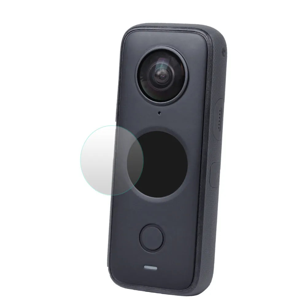 Insta360 ONE X2 tempered glass screen protector measuring 97mm by 64mm