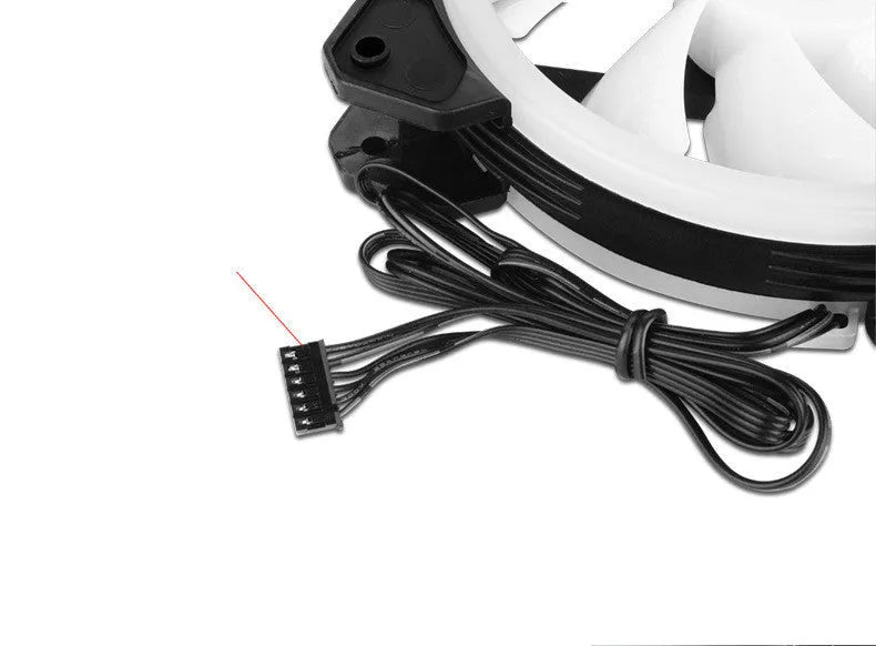 12cm camouflage pattern chassis fan with RGB colour changing lights