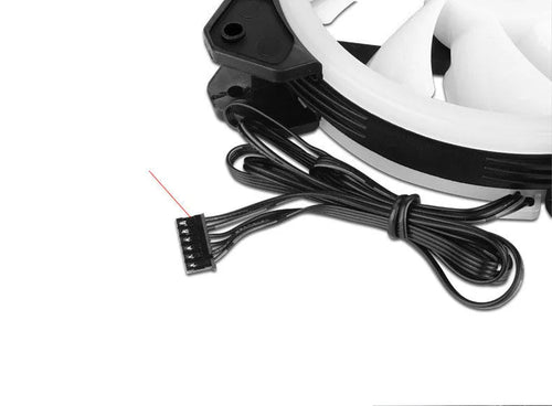 12cm camouflage pattern chassis fan with RGB colour changing lights
