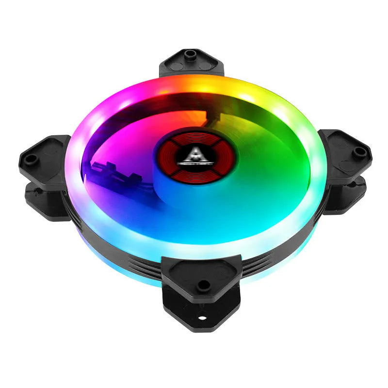 12cm camouflage pattern chassis fan with RGB colour changing lights