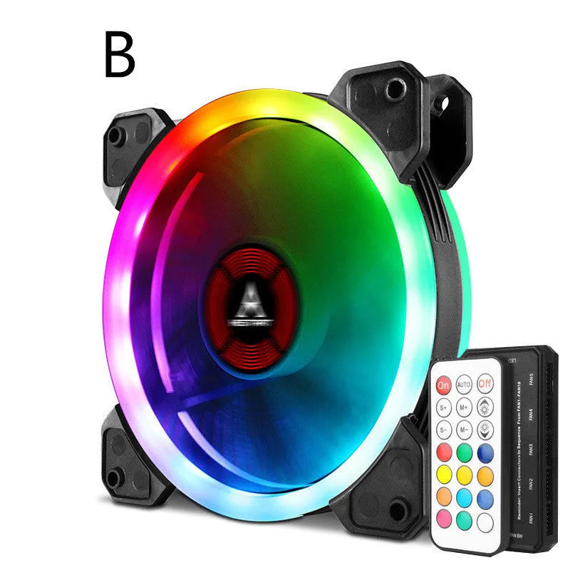 12cm camouflage pattern chassis fan with RGB colour changing lights