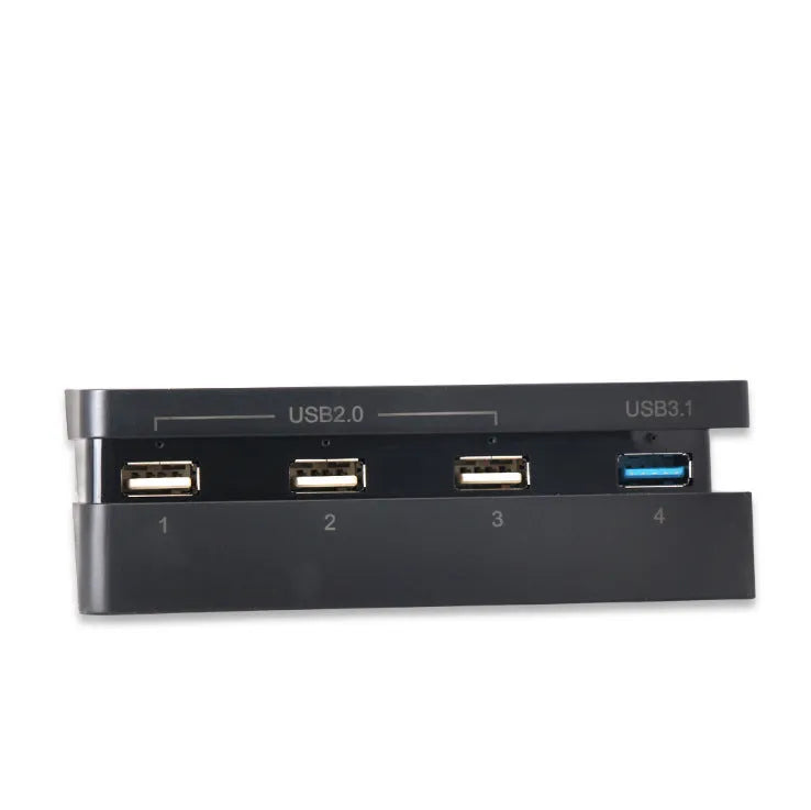 Black PS4 SLIM USB hub extender accessory for PlayStation 4 console