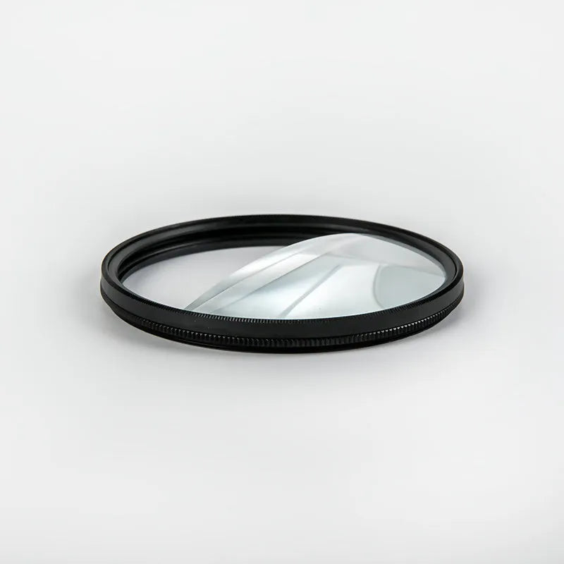 77mm Half Moon Mirror split focus camera filter with cleaning cloth and storage bag