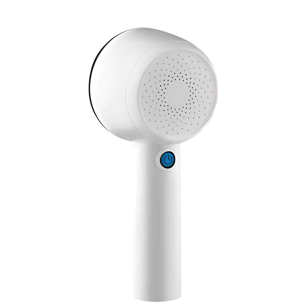 White rechargeable clothes shaver for removing lint from jerseys, measuring 19.3cm long