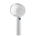 White rechargeable clothes shaver for removing lint from jerseys, measuring 19.3cm long
