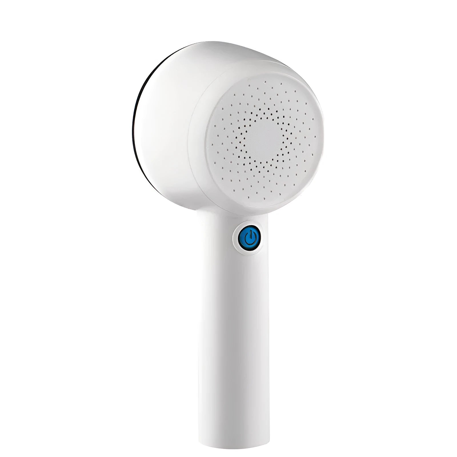 White rechargeable clothes shaver for removing lint from jerseys, measuring 19.3cm long