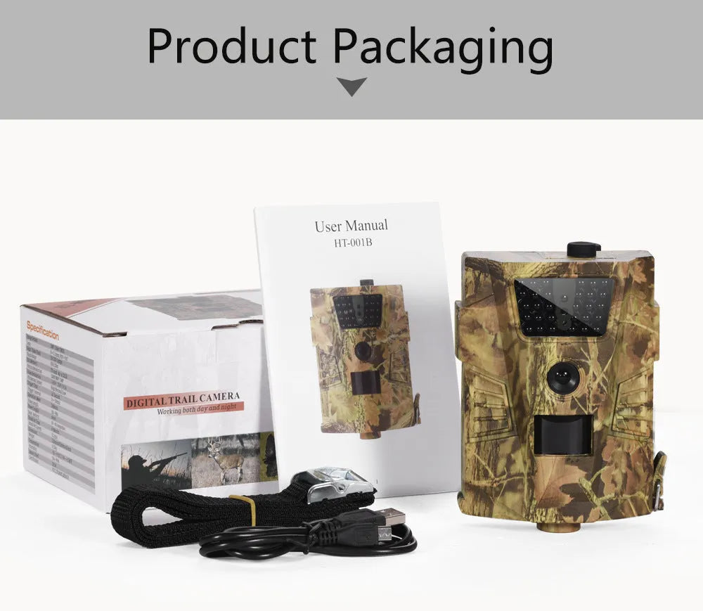 Orchard surveillance anti-theft camera with belt mount and 3MP sensor for farm security