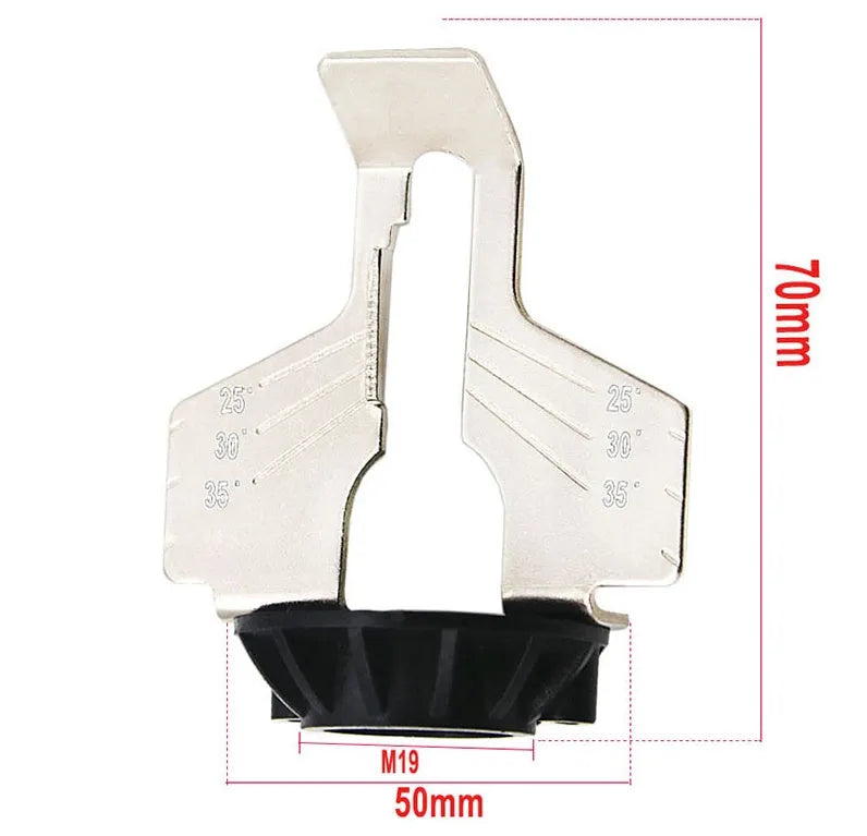 Electric chain sharpening accessories set with high speed steel attachment and ruler