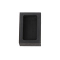 Square high-purity graphite crucible melting pot for gold silver platinum precious metals