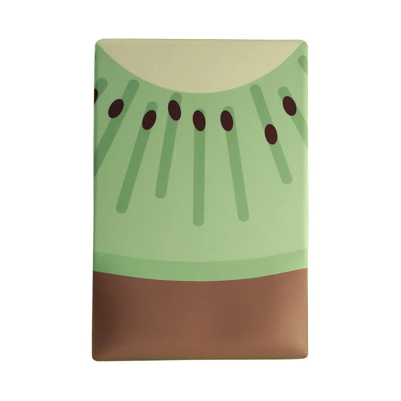 Green kiwi fruit design mouse pad with thickened wrist support on office desk