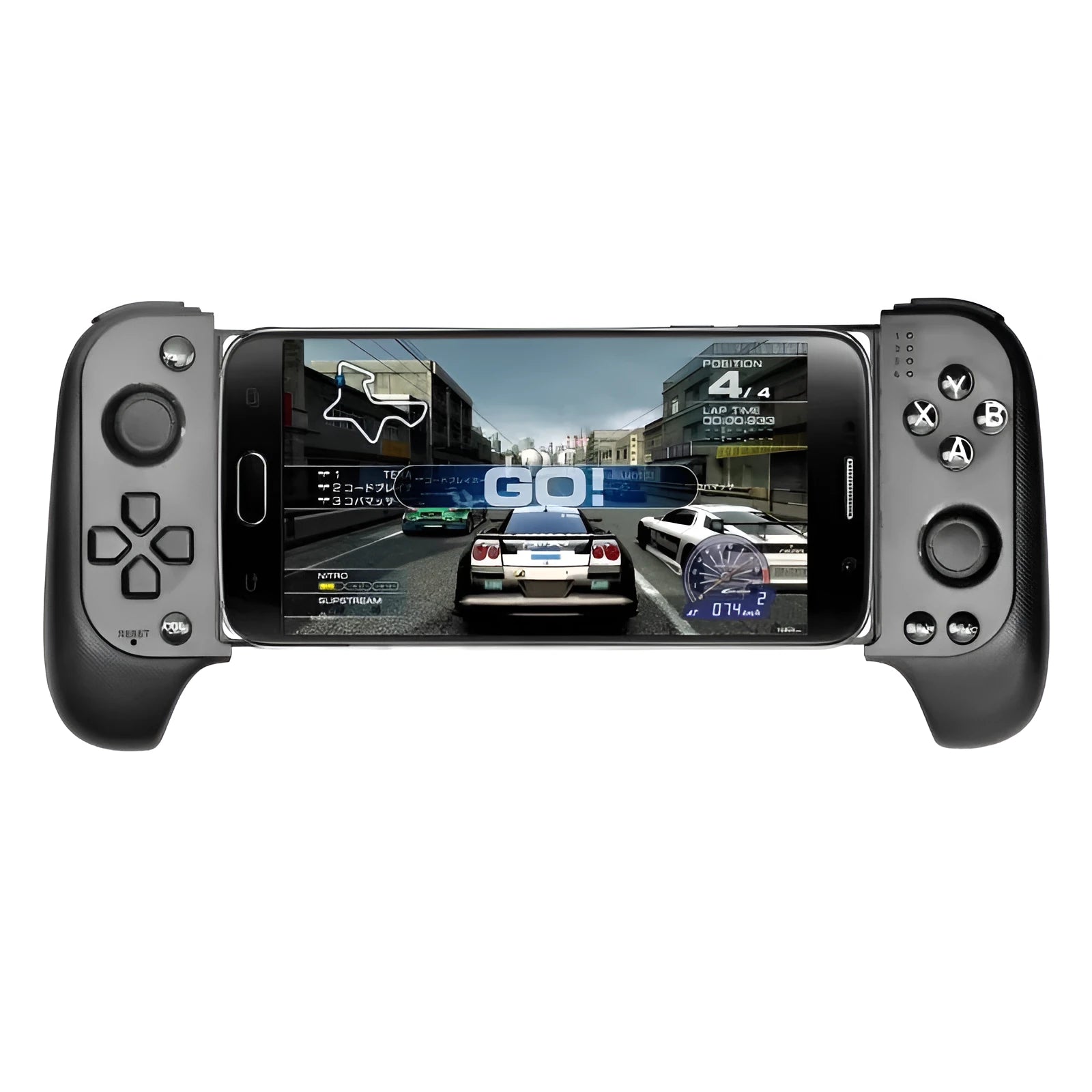 Cytec wireless Bluetooth game controller with telescopic phone holder in black and red blue colours