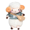 Little Sheep small plush crossbody bag with square design and lamb pattern in blue colour