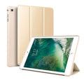 iPad protective clamshell case with built-in silicone stand in black, red, green, pink, gold or blue for 9.7-inch models