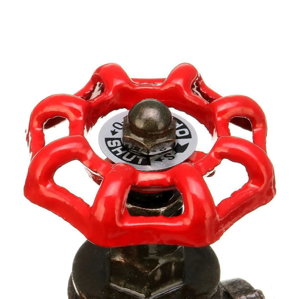 Red brass industrial tee connector with 3/4 inch threaded connections