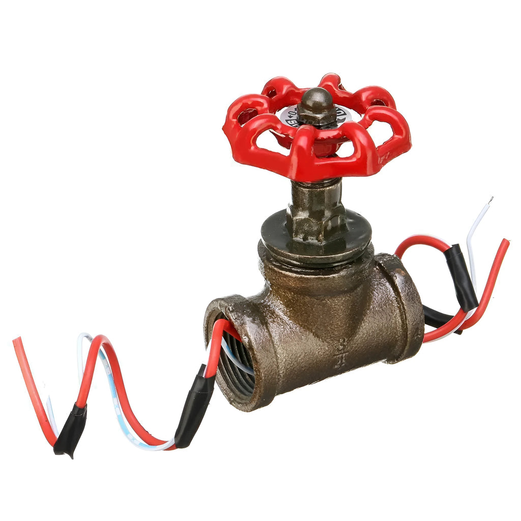 Red brass industrial tee connector with 3/4 inch threaded connections