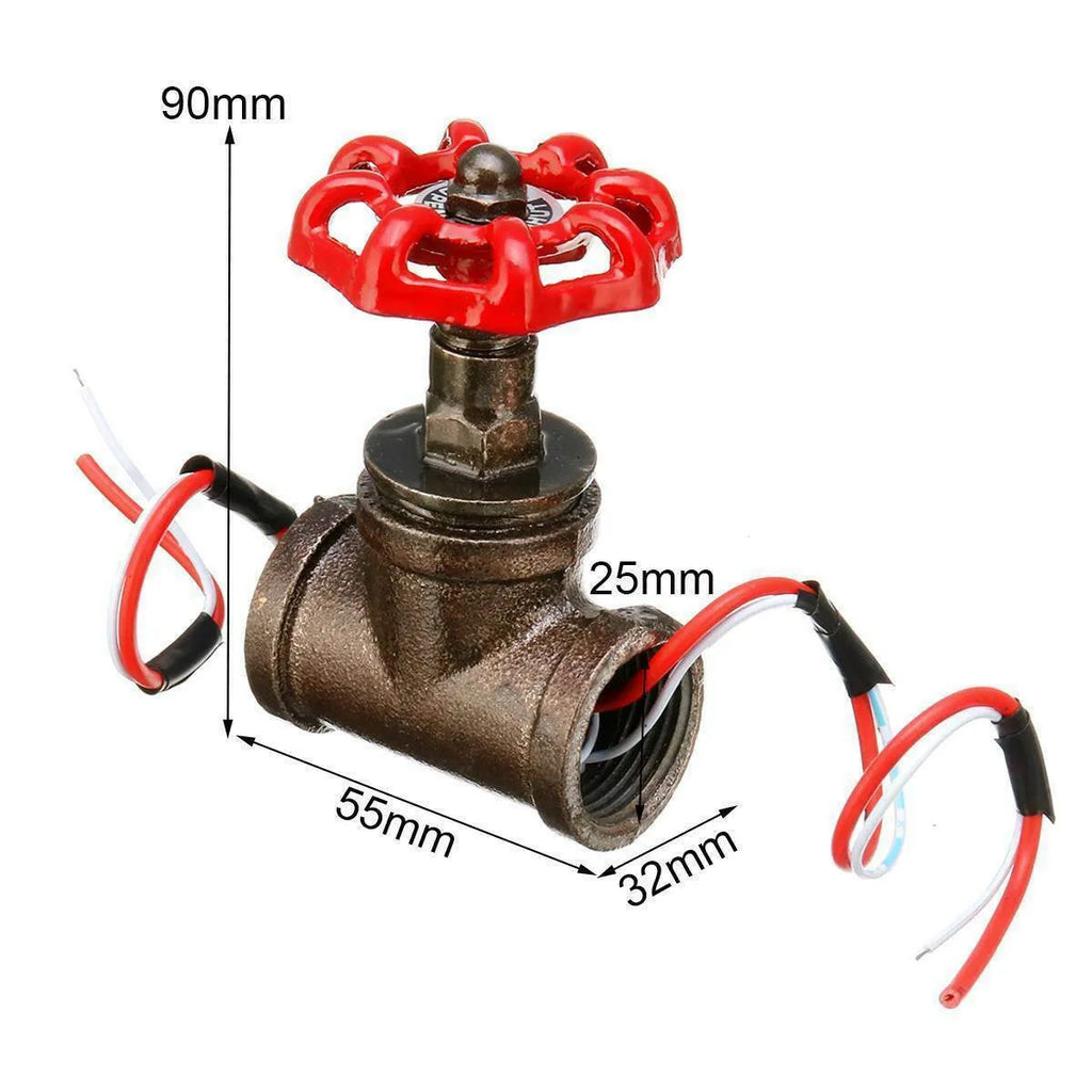 Red brass industrial tee connector with 3/4 inch threaded connections