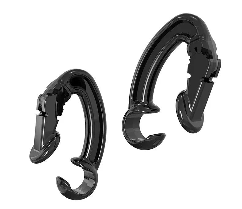 Soft ear hooks compatible with wireless Bluetooth headsets for sport running cycling, black colour option