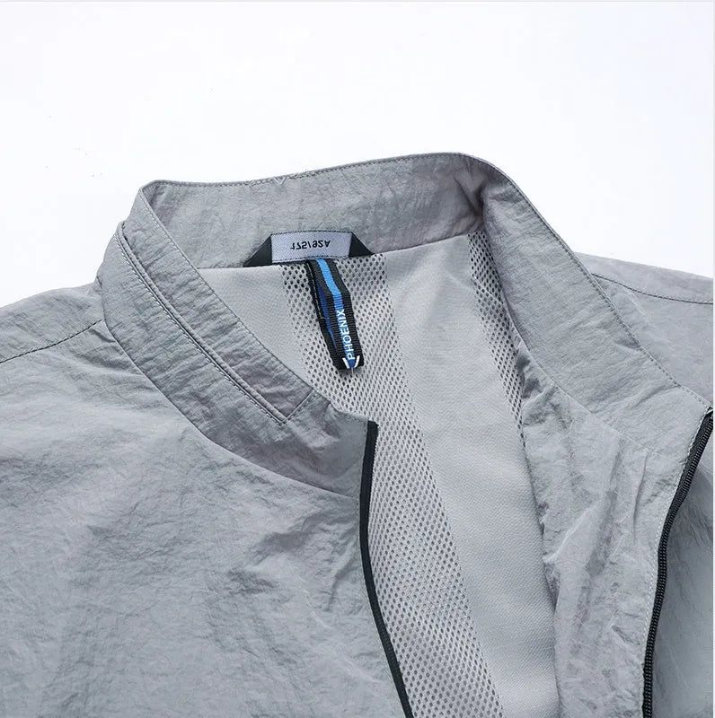 Kentino mens summer sunscreen shirt in lightweight polyester fabric, fashionable city style