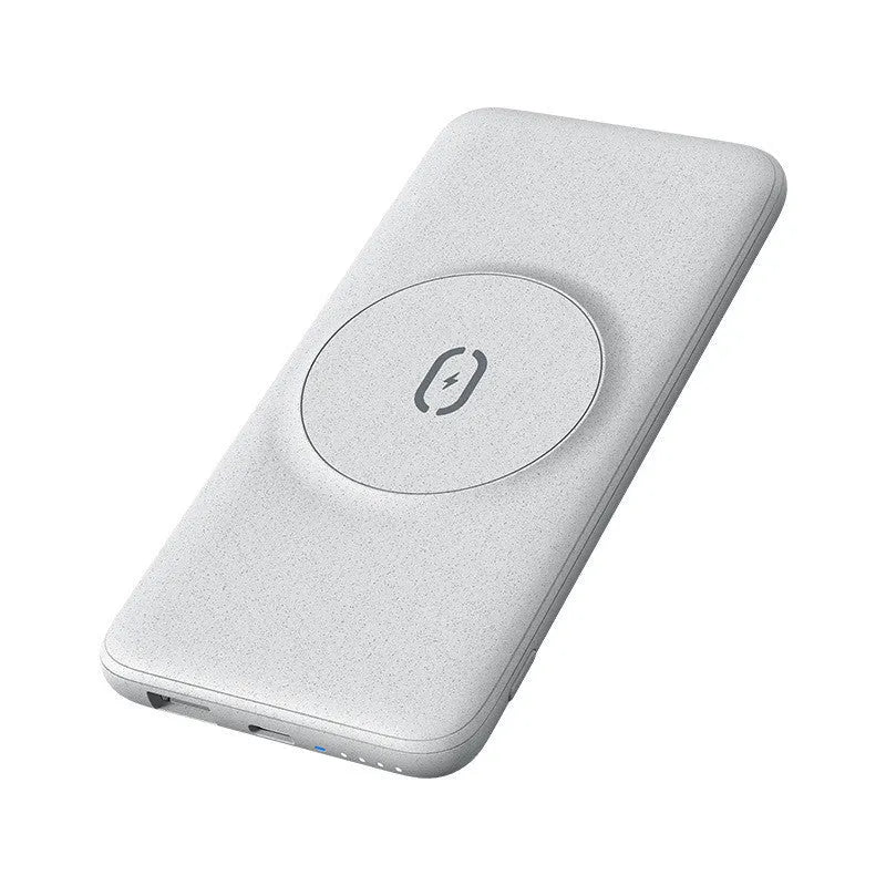 Maiduo MagSafe magnetic wireless charging power bank with back clip in mint green colour