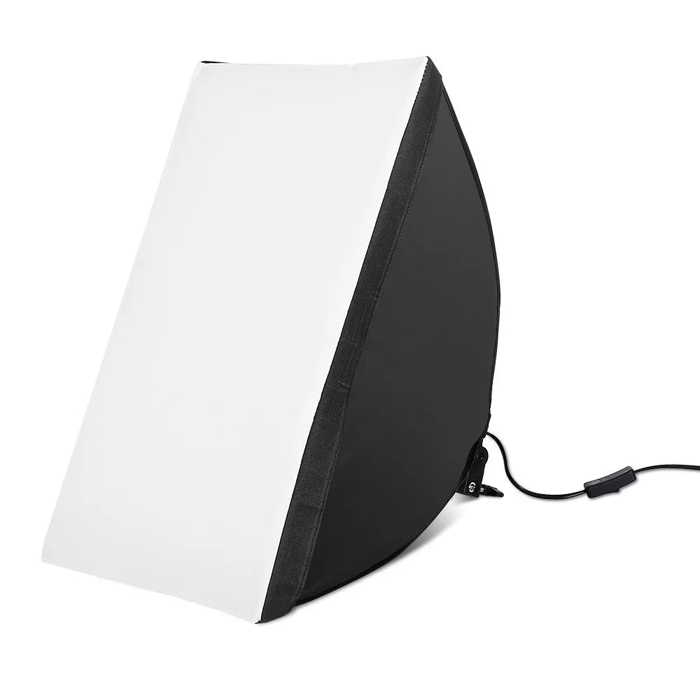 50x70cm photography softbox light kit with 2 metre stand and soft cloth diffuser