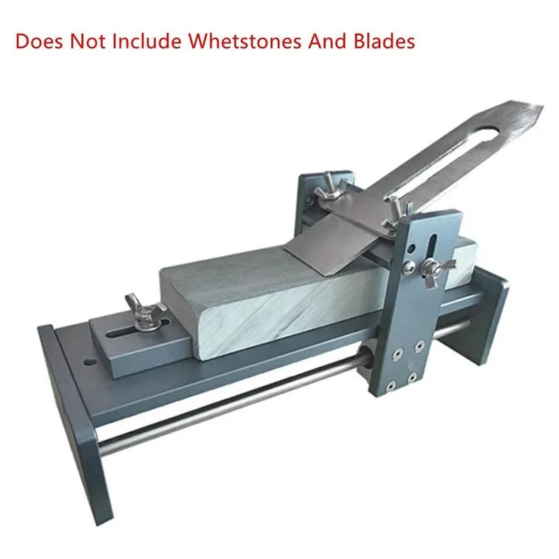 Fixed angle sharpening tool for woodworking knives and chisels with aluminium alloy construction
