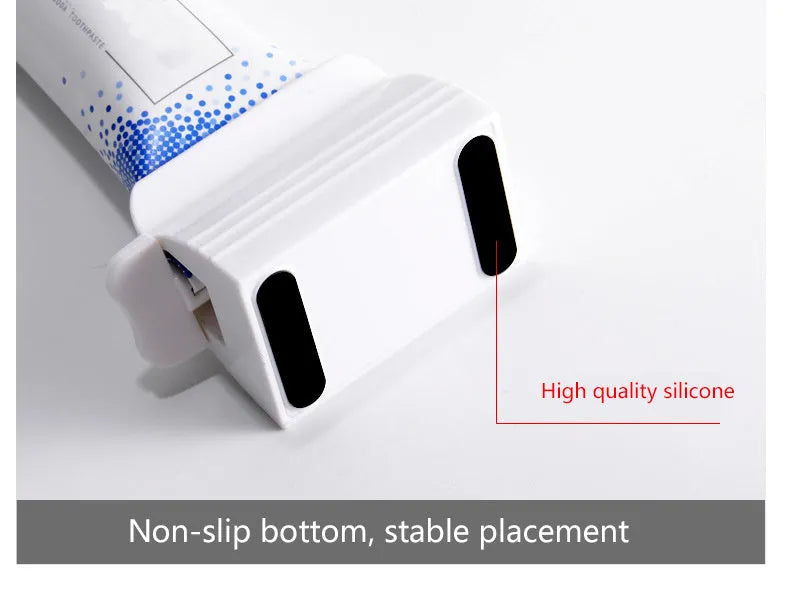 Large toothpaste squeezer in plastic and ABS, white colour, for bathroom use