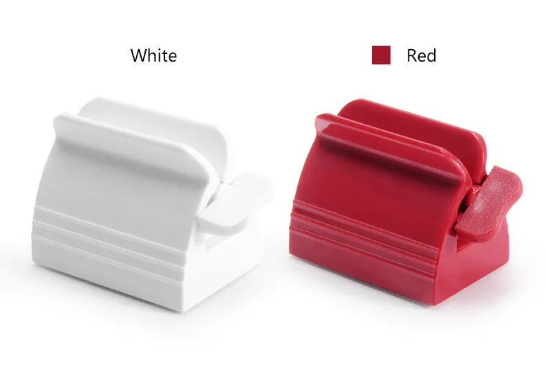 Large toothpaste squeezer in plastic and ABS, white colour, for bathroom use