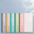 Thickened A5 notebook with smooth paper and soft cover in dark colour for school or office use