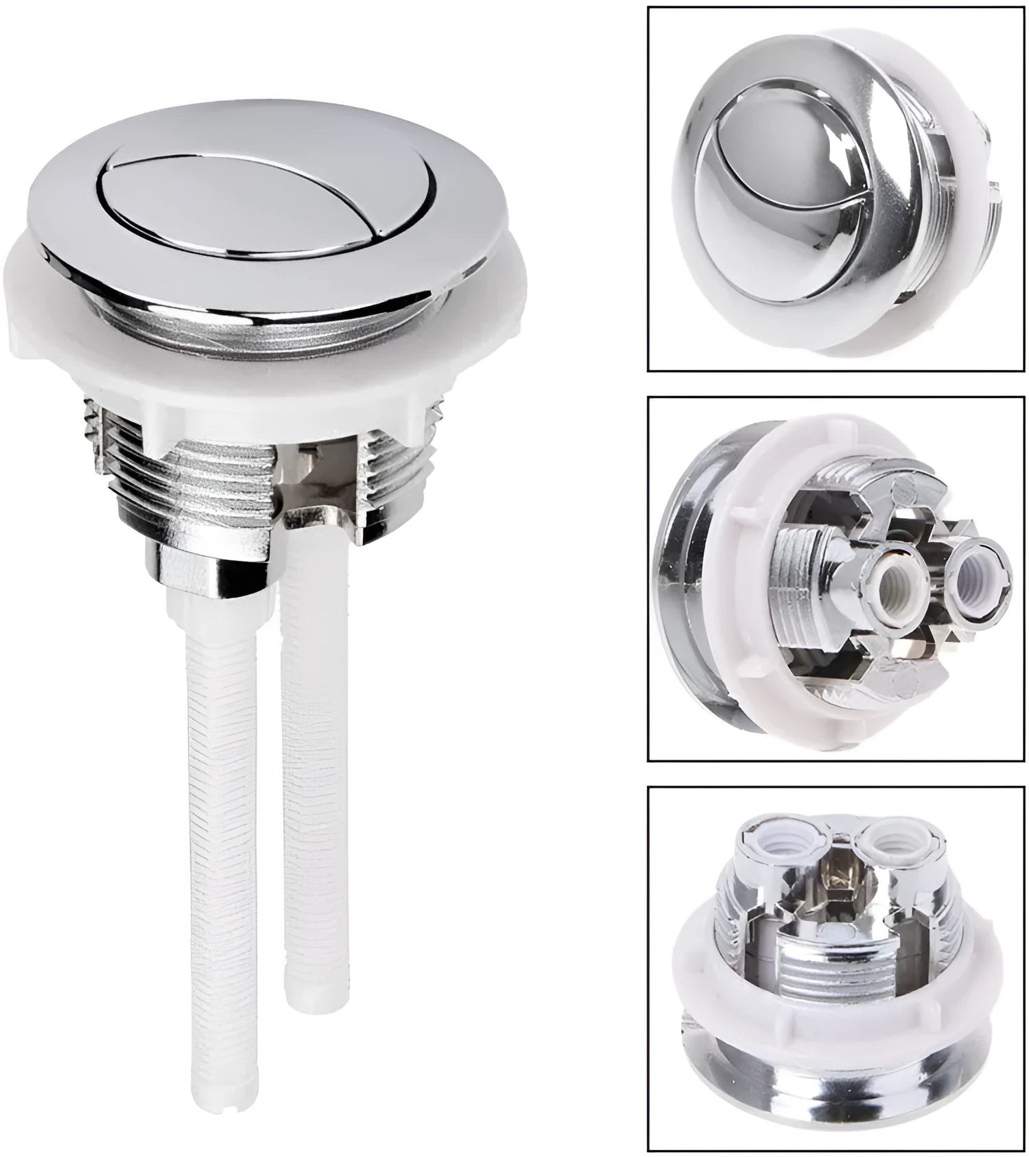 38mm round ABS plastic toilet flush button replacement for one-piece ground drainage toilets