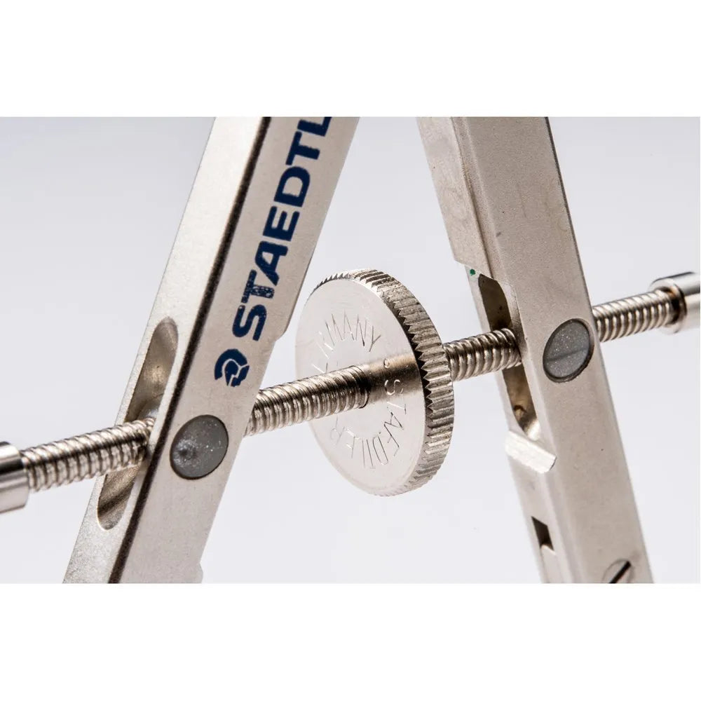 Staedtler 551 01 steel car compass with telescopic rod and technical drawing circle