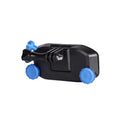Blue plastic GoPro shoulder strap buckle for backpack camera mounting