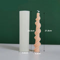 Rotating lace candle silicone mould for making spiral decorative candles