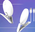 Round clip-on mini fill light for mobile phones in four colours with professional flash capabilities