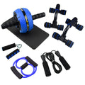 Resistance bands push-up bar AB power exercise set with abdominal machine in choice of colours
