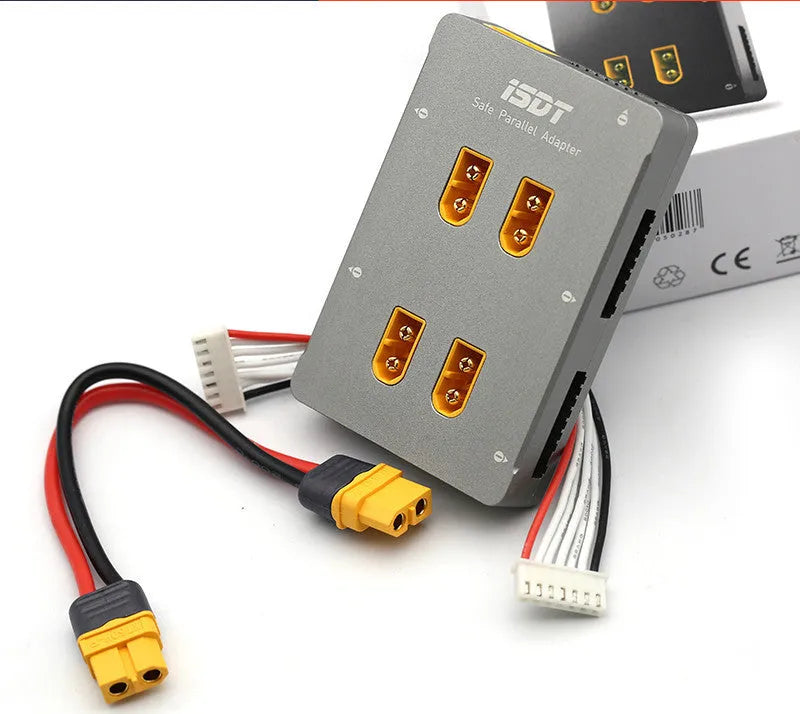 Grey Astor aircraft parallel charging board for multiple battery connections