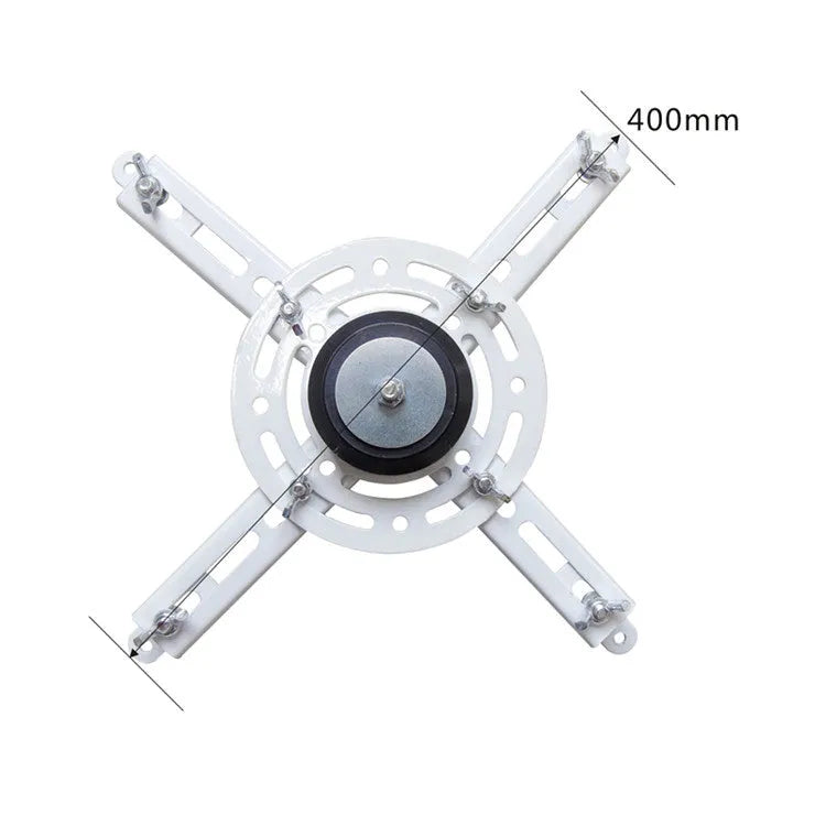 Electric projector ceiling hanger mount with ultra-thin chassis and wireless remote control