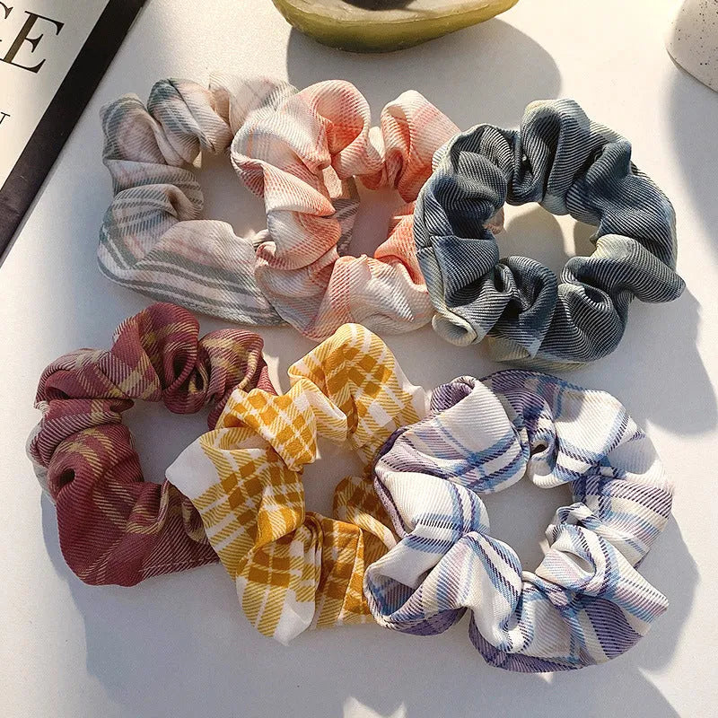 Children's 20-piece hair ring set showing autumn colours and macaron tone options
