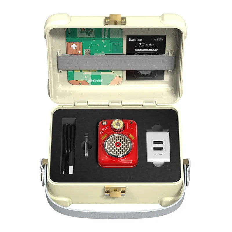 FM Four in One Smart Bluetooth Speaker in green with radio controls and 33mm speaker