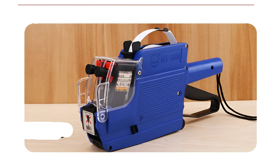 Manual coding price machine for supermarket bottle labelling with bidirectional printing