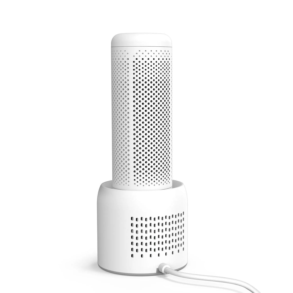 Small white household dehumidifier with 1 litre tank capacity for rooms under 10 square metres