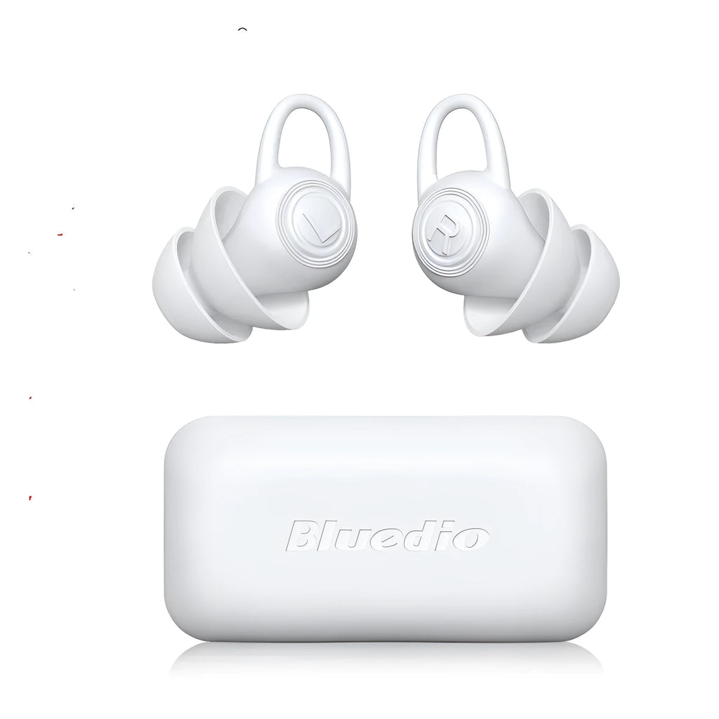 White silicone noise reduction ear plugs with independent packaging for sleeping, swimming and travel
